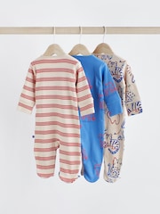 Red Character Baby 100% Cotton Sleepsuits 3 Pack (0mths-2yrs) - Image 5 of 10