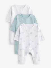 Blau - Baby-Schlafanzüge im 3er-Pack (0–0 M.) - Bild 1 von 6