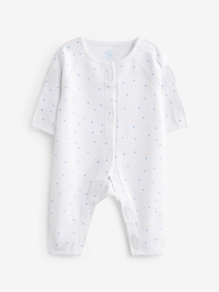 Blauw - Premature Baby Sleepsuits 3 Pack (0-0mths) - Image 4 of 6