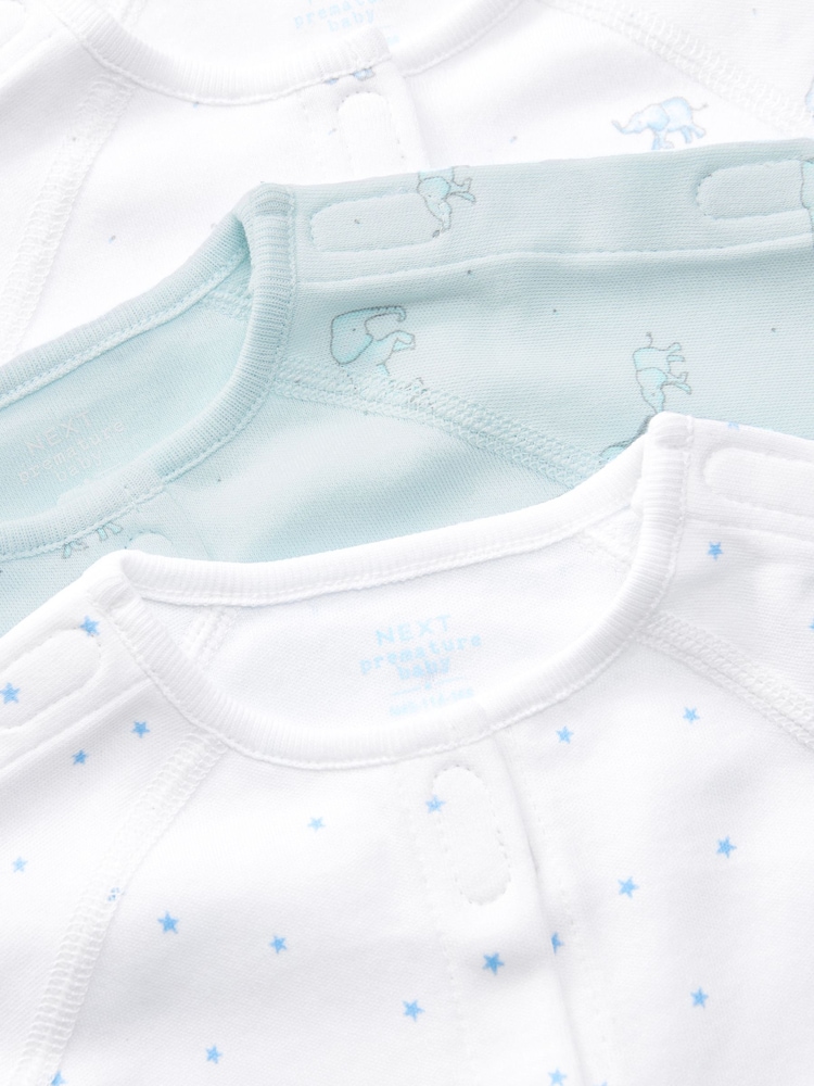 Blau - Baby-Schlafanzüge im 3er-Pack (0–0 M.) - Bild 6 von 6