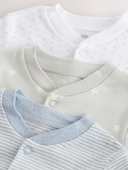 Blue Baby Hip Dysplasia Sleepsuits 3 Pack (0-3yrs) - Image 6 of 6