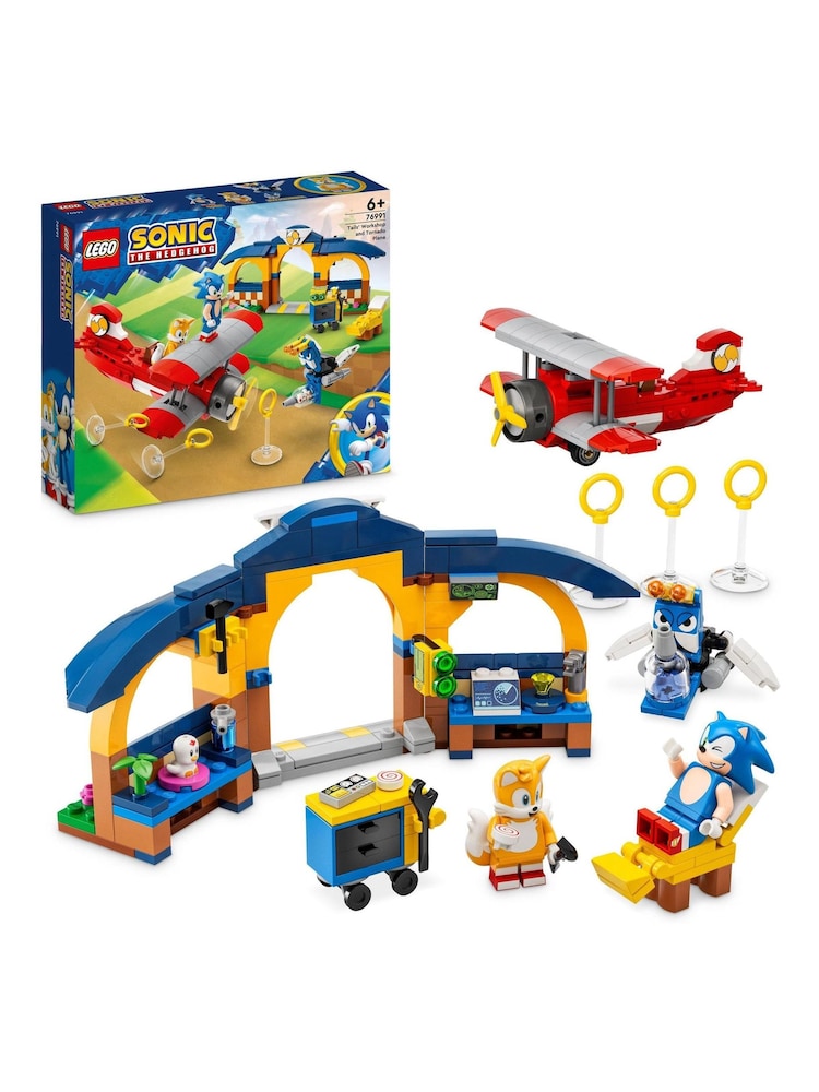 LEGO Sonic the Hedgehog Tails Workshop and Tornado Plane 76991 - Image 1 of 7