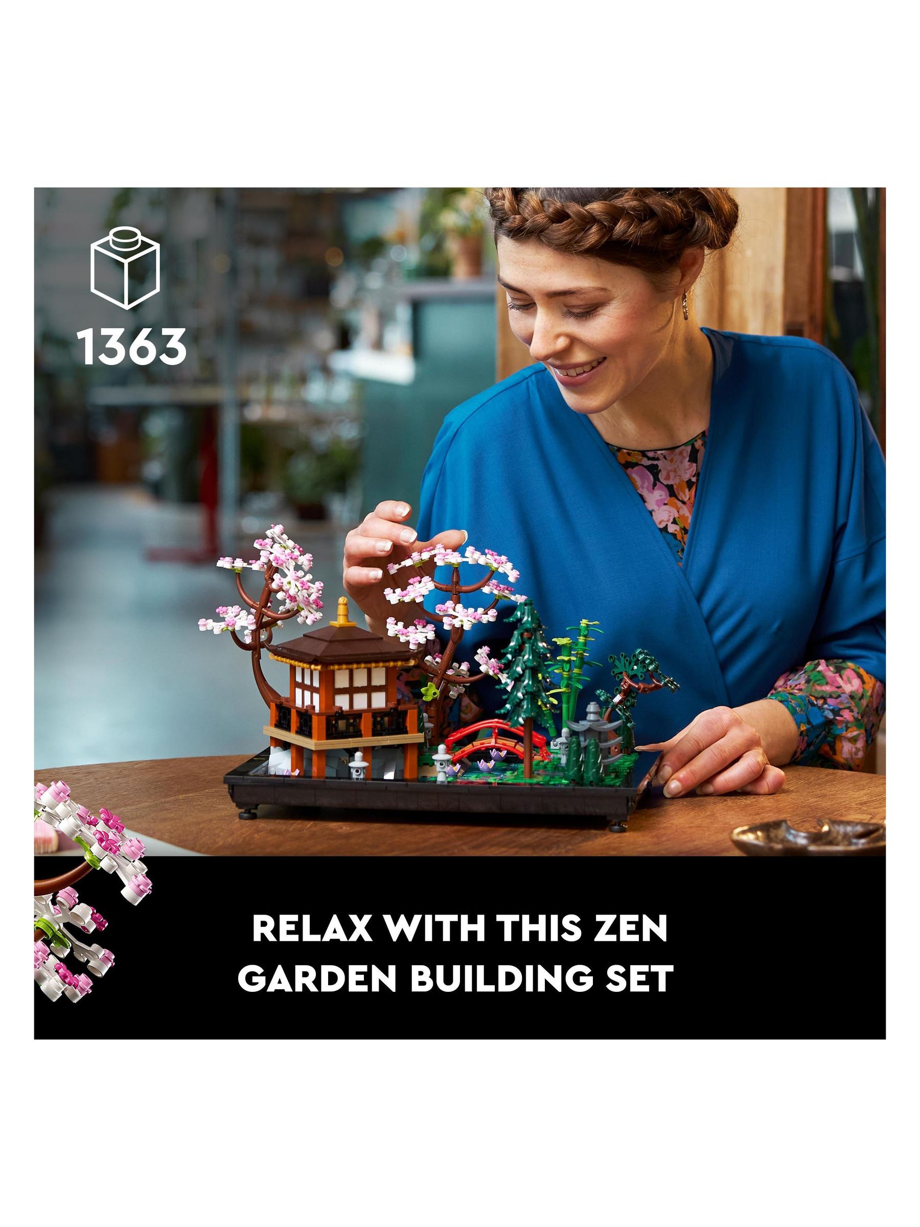 Kaufen Sie LEGO Icons Tranquil Garden, Botanisches Set mit Blumen