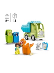 LEGO DUPLO Town Recycling Truck Colour Sorting 2+ Toy - Image 4 of 8