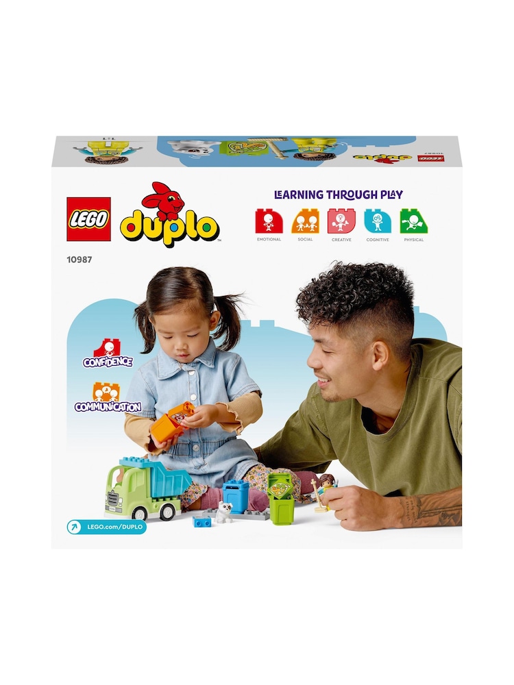 LEGO DUPLO Town Recycling Truck Colour Sorting 2+ Toy - Image 8 of 8