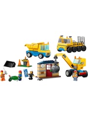 LEGO City Construction Trucks & Wrecking Ball Crane Toys 60391 - Image 2 of 8