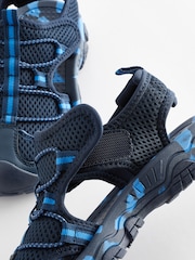 Navy Blue Closed Toe Trekker Sandals - Image 5 of 5