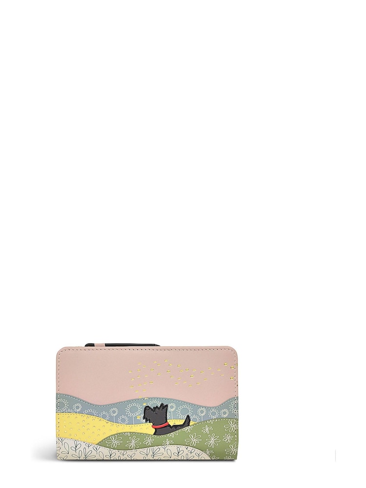Radley London Pink Fields Of Gold Medium Bifold Purse - Image 1 of 4