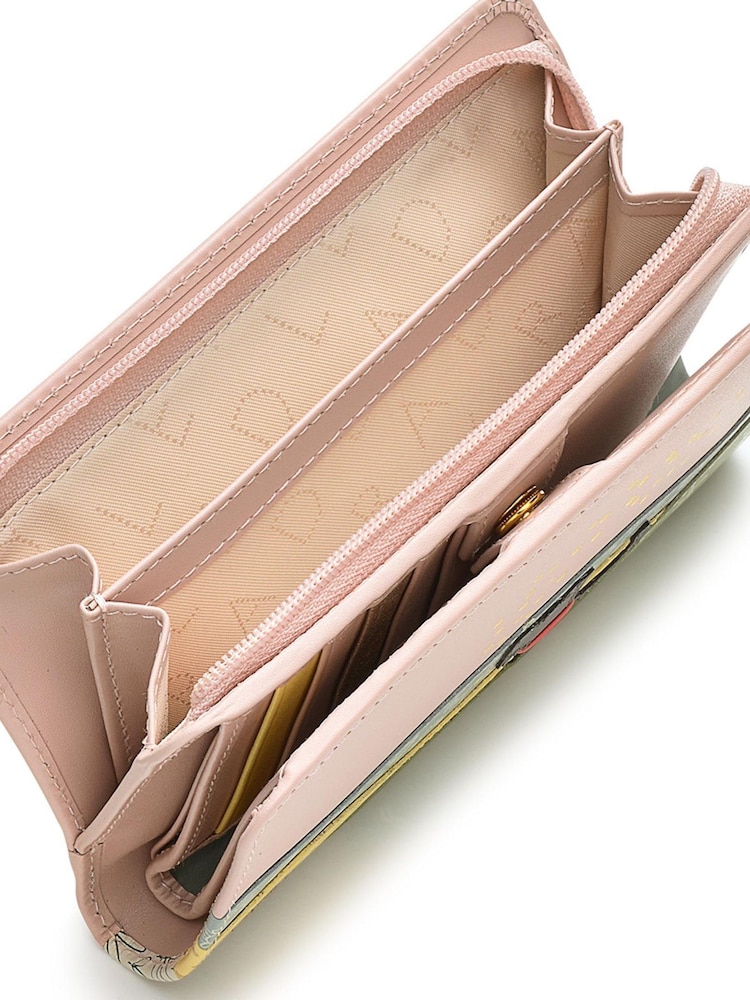 Radley London Pink Fields Of Gold Medium Bifold Purse - Image 4 of 4