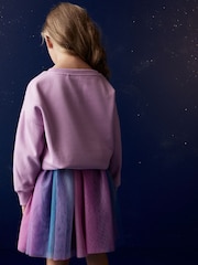 Purple Disney Wish Crew Sweatshirt Top (3-16yrs) - Image 3 of 7