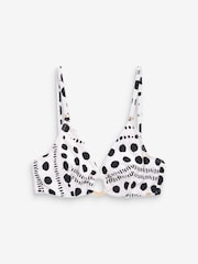 Black/White Wired Ring Bikini Top - Image 6 of 6