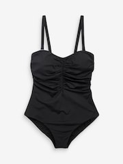 Black DD+ Wired Bandeau Tummy Control Swimsuit - Image 9 of 9