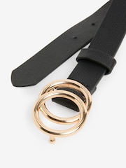 Black Black Belt with Gold Buckle Detail - Image 3 of 3
