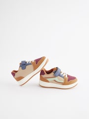 Mineral Brown Touch Fastening Elastic Lace Trainers - Image 1 of 6