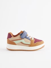 Mineral Brown Touch Fastening Elastic Lace Trainers - Image 2 of 6