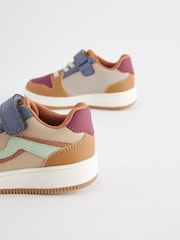 Mineral Brown Touch Fastening Elastic Lace Trainers - Image 5 of 6