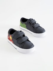 Navy Avengers Standard Fit (F) Two Strap Touch Fastening Shoes - Image 1 of 5
