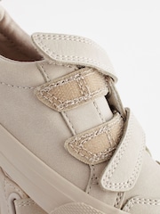 Stone Cream Standard Fit (F) Two Strap Touch Fastening Trainers - Image 6 of 7