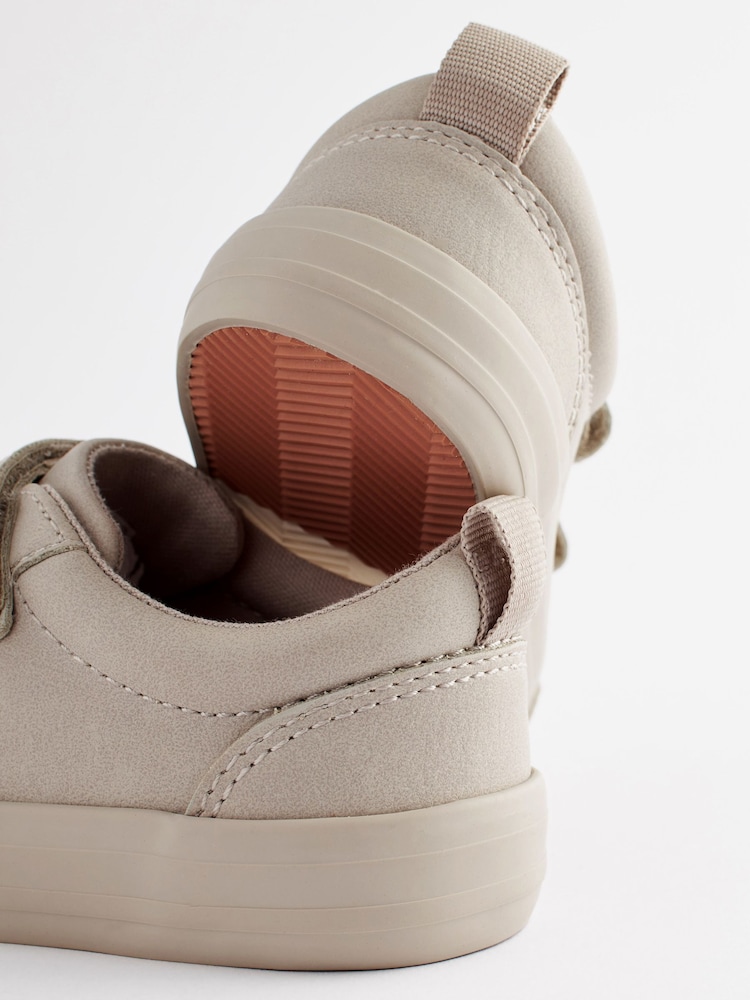 Stone Cream Standard Fit (F) Two Strap Touch Fastening Trainers - Image 7 of 7