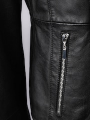 Lakeland Leather Black Abbeyville Hooded Leather Jackets - Image 4 of 6