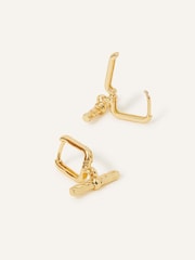 Accessorize Sunray T-Bar Drop Huggie Hoops - Slika 1 iz 3