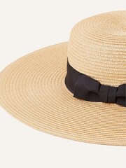 Accessorize Natural Boater Hat - Image 3 of 3