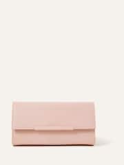 Accessorize Nude Clean Bar Clutch Bag - Image 1 of 2
