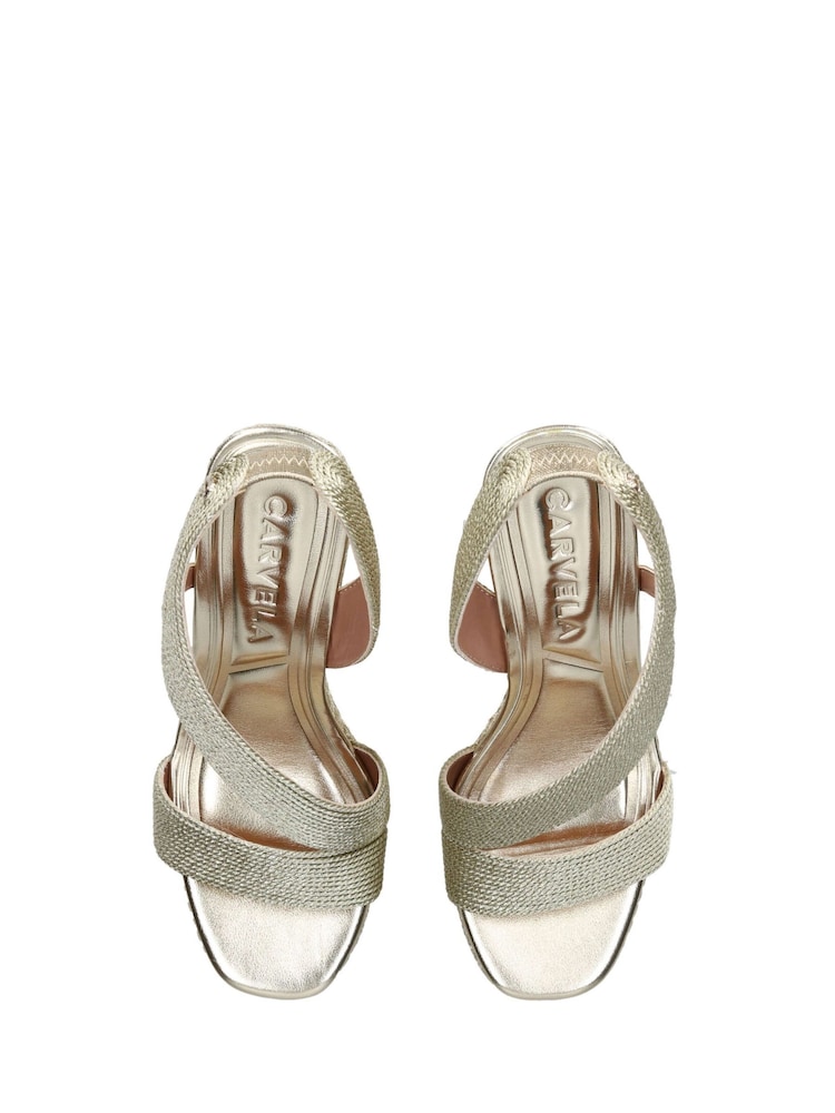 Carvela Gold Gala Wedge Sandals - Image 7 of 7 Carvela Gold Gala Wedge Sandals - Image 7 of 7