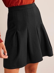 Schwarz - Boden Ausgestellter Minirock aus Ponte - Bild 1 von 1