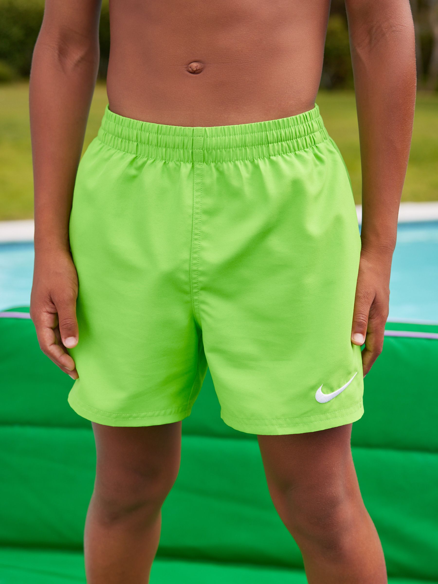 Nike green swim shorts hot sale