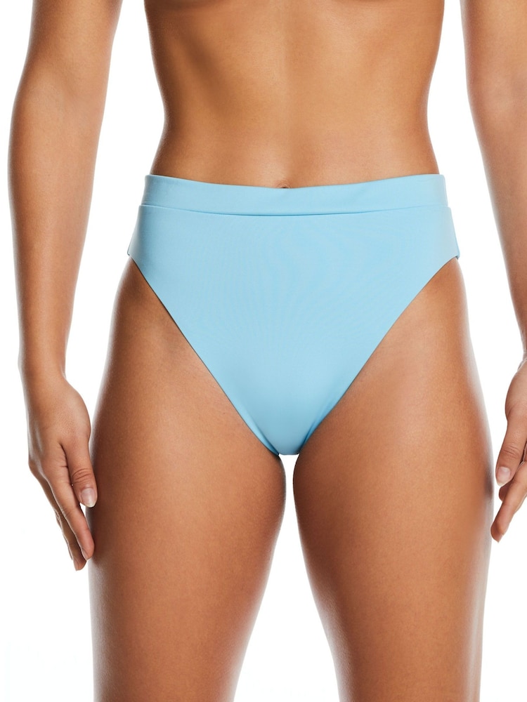 Nike Swim Blue High Waist Bottoms Bikini - Image 1 of 5