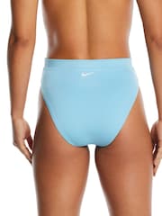 Nike Swim Blue High Waist Bottoms Bikini - Image 2 of 5