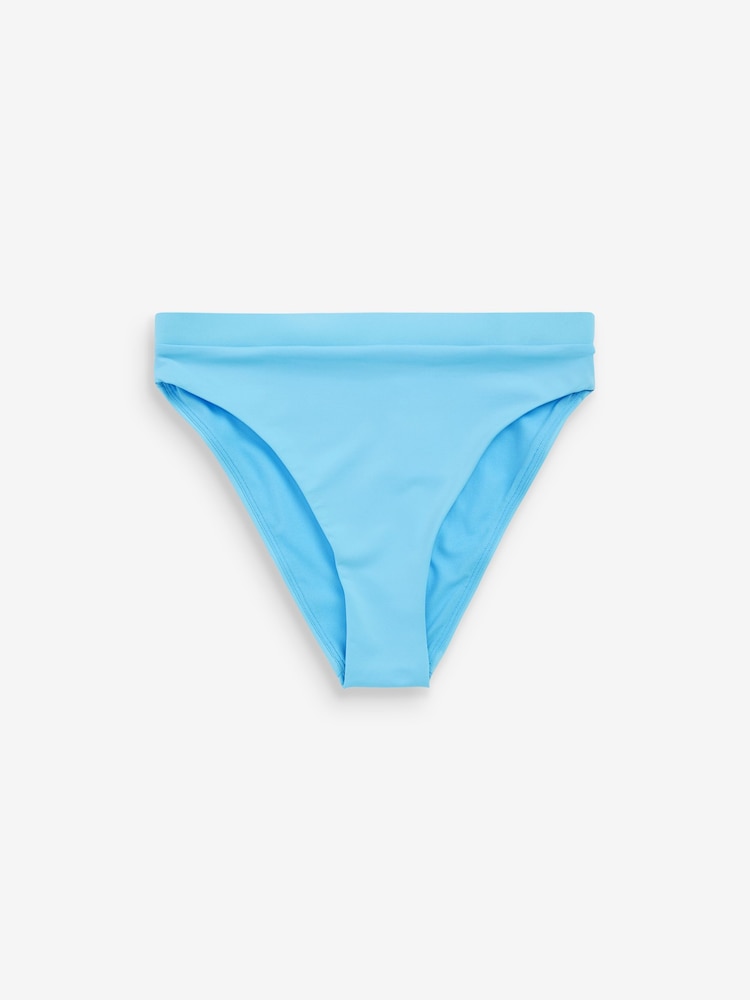 Nike Swim Blue High Waist Bottoms Bikini - Image 5 of 5