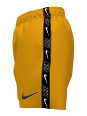 Nike Orange Swim Logo Tape 4 Inch Volley Shorts - Image 6 of 6