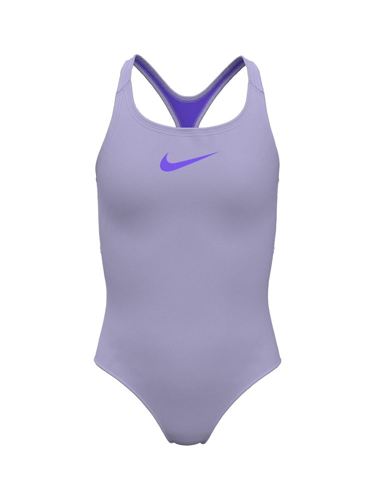 Nike Purple Essential Racerback Swimsuit - Image 1 of 5 Nike Purple Essential Racerback Swimsuit - Image 1 of 5