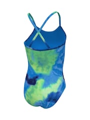 Зеленый - Nike Swim Tie Dye Print Swimsuit - Image 9 of 10