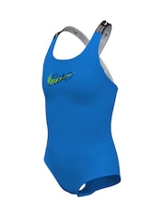 Blau - Nike Badeanzug mit Logoband - Bild 2 von 3