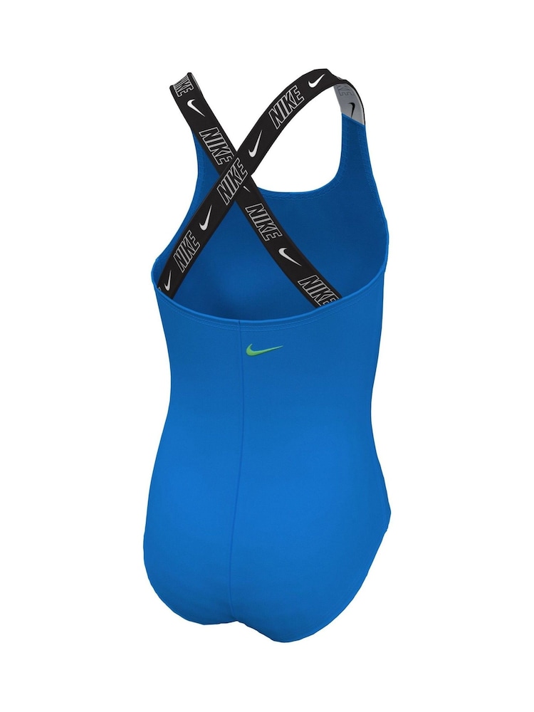 Blau - Nike Badeanzug mit Logoband - Bild 3 von 3