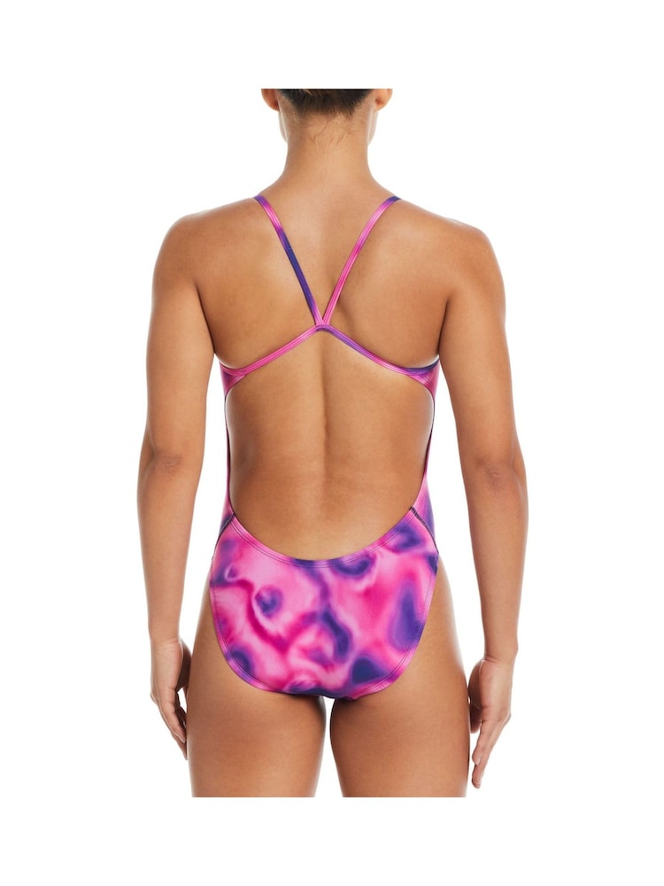 Nike Pink Tie Dye Cutout One Piece Swimsuit - Image 2 of 5
