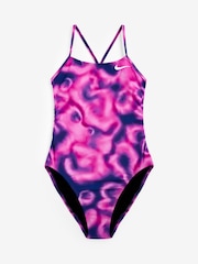 Nike Pink Tie Dye Cutout One Piece Swimsuit - Image 5 of 5