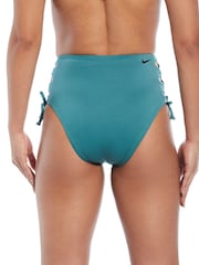 Зеленый - Nike Swim Green Lace Up Bikini - Изображение 2 из 5