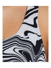 Nike Black Nike Swim Swirl Swimsuit - Image 3 of 4