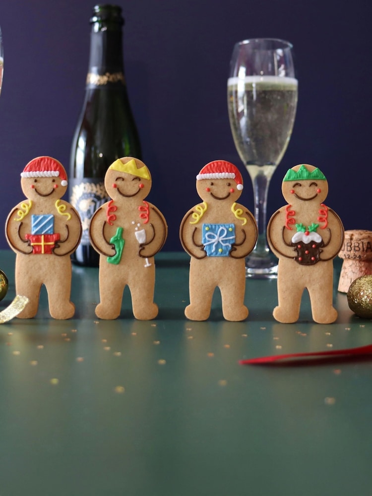 Biscuiteers Jolly Gingers Christmas Party Letterbox Biscuits - Image 2 of 2 Biscuiteers Jolly Gingers Christmas Party Letterbox Biscuits - Image 2 of 2