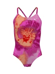 Rosa - Bañador con estampado tie-dye de Nike - Imagen 2 de 4