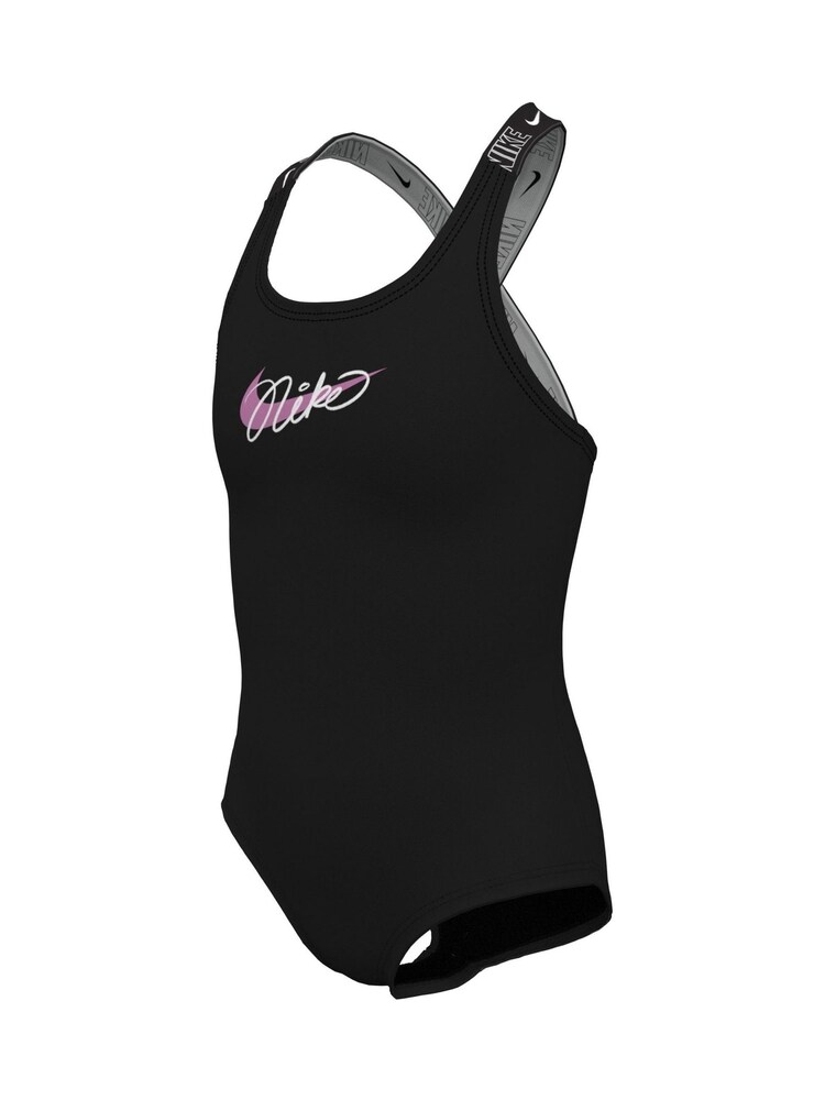 Nike Black Logo Tape Swimsuit - Image 3 of 3