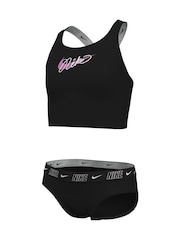 Чорний - Комплект бікіні з логотипом Nike на стрічці в зоні паху - Image 10 of 10