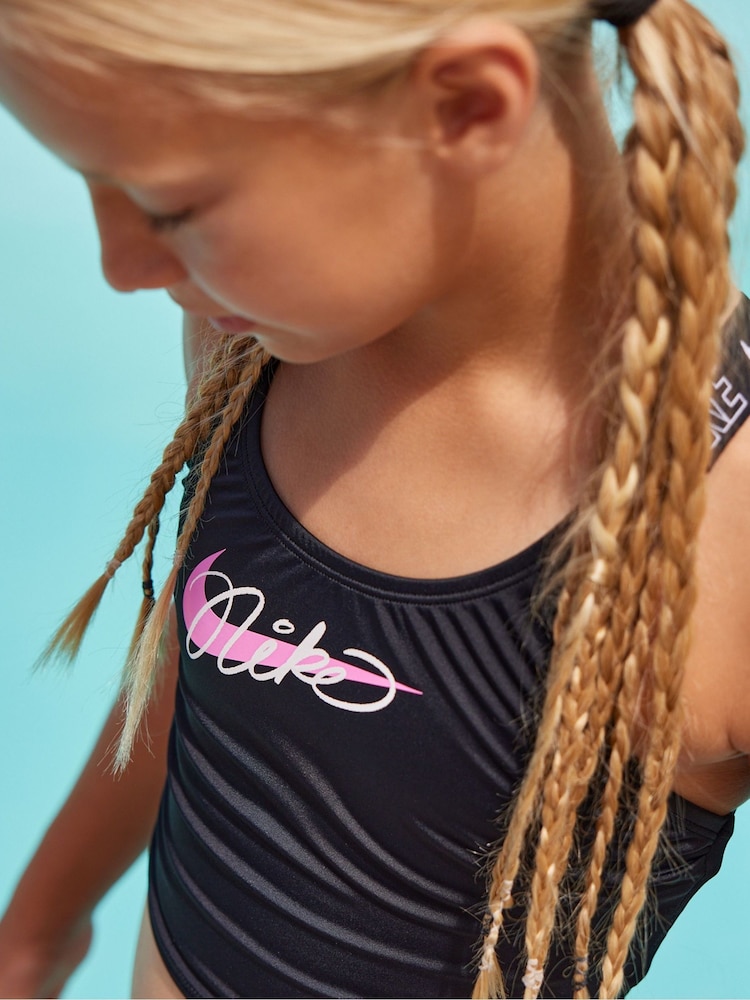 Nike Black Logo Tape Midkini Bikini Set - Image 7 of 10