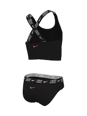 Чорний - Комплект бікіні з логотипом Nike на стрічці в зоні паху - Image 9 of 10