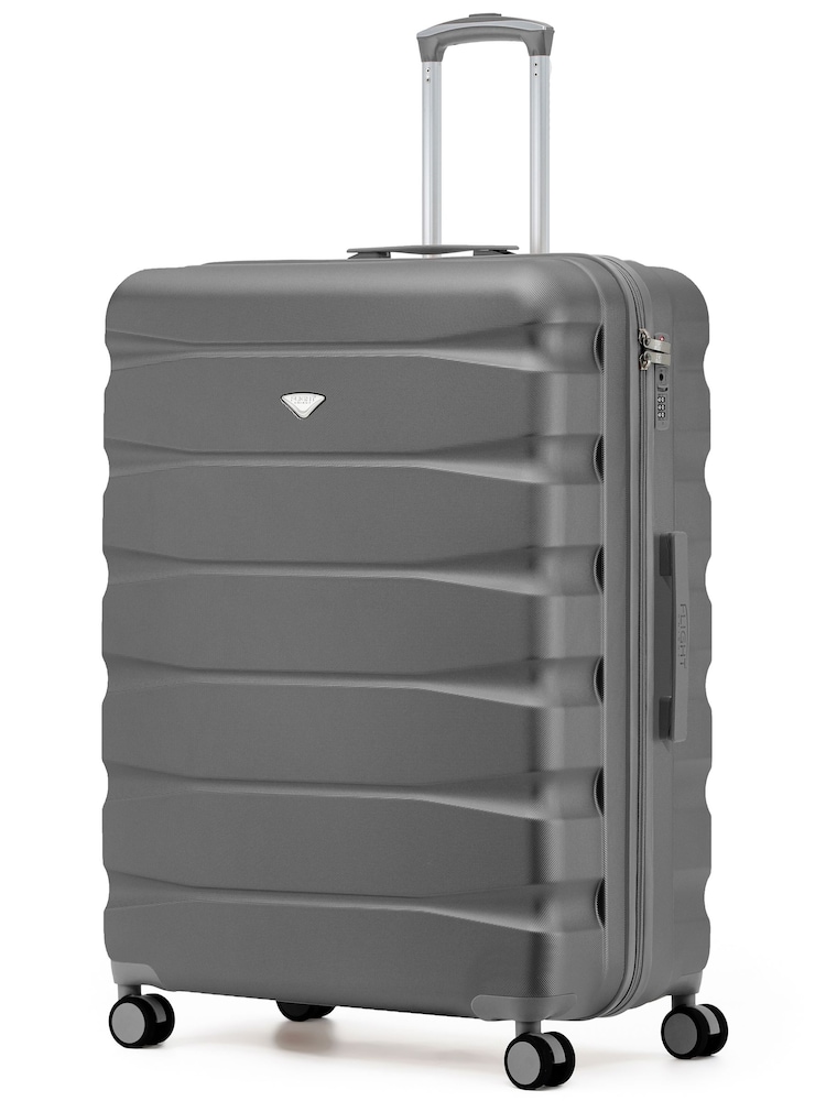 Flight Knight Grey Extra Large Check in 29" Lightweight 8 Wheel ABS Hard Case Hold Suitcase Checked Baggage 131L Capacity - Image 1 of 1
