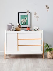 Gaia Baby White Hera Cot Bed and Dresser Set - Image 4 of 6